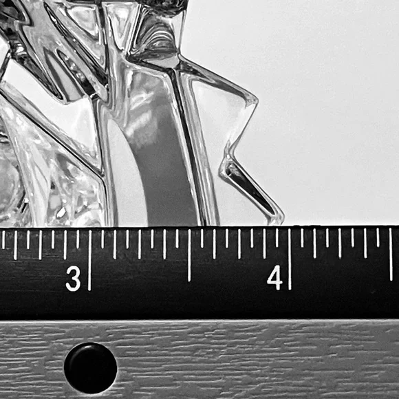 TIFFANY & Co. ROCK CUT Crystal Candlestick / 5.75 Inches / DISCONTINUED & Rare - Picture 9 of 9